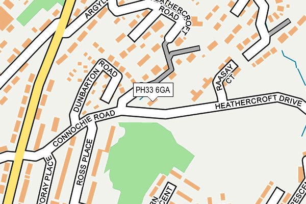 PH33 6GA map - OS OpenMap – Local (Ordnance Survey) PH33 6GA map - OS OpenMap – Local (Ordnance Survey)