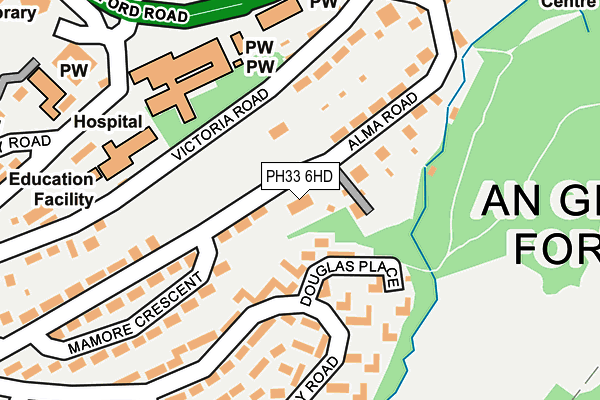 PH33 6HD map - OS OpenMap – Local (Ordnance Survey) PH33 6HD map - OS OpenMap – Local (Ordnance Survey)