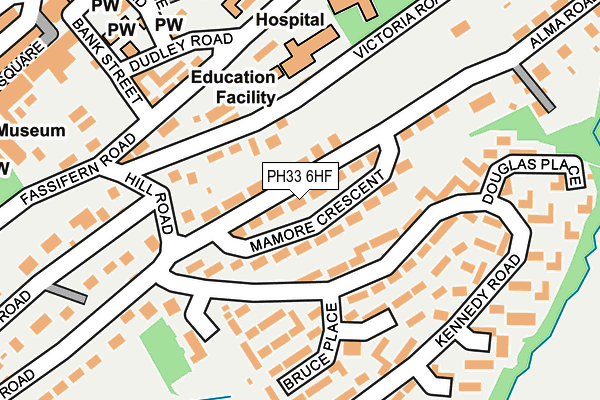PH33 6HF map - OS OpenMap – Local (Ordnance Survey) PH33 6HF map - OS OpenMap – Local (Ordnance Survey)
