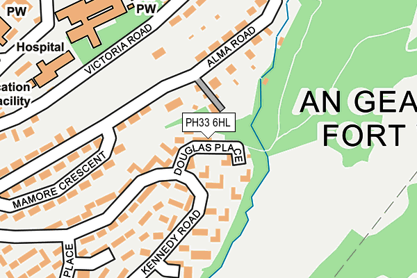 PH33 6HL map - OS OpenMap – Local (Ordnance Survey) PH33 6HL map - OS OpenMap – Local (Ordnance Survey)