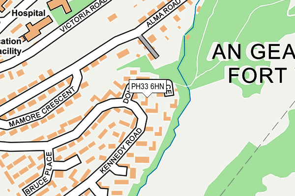 PH33 6HN map - OS OpenMap – Local (Ordnance Survey) PH33 6HN map - OS OpenMap – Local (Ordnance Survey)