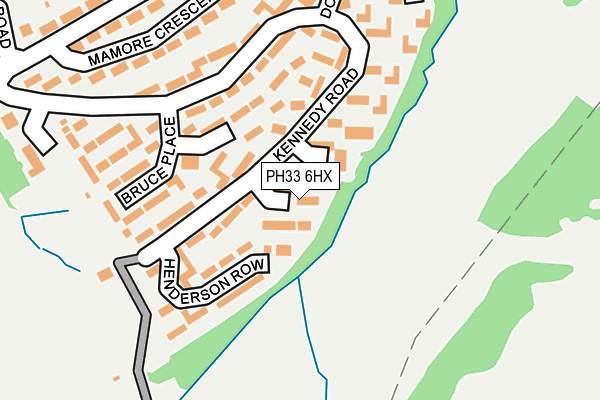 PH33 6HX map - OS OpenMap – Local (Ordnance Survey) PH33 6HX map - OS OpenMap – Local (Ordnance Survey)