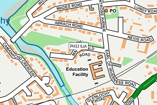 PH33 6JA map - OS OpenMap – Local (Ordnance Survey) PH33 6JA map - OS OpenMap – Local (Ordnance Survey)