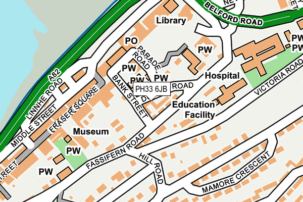PH33 6JB map - OS OpenMap – Local (Ordnance Survey) PH33 6JB map - OS OpenMap – Local (Ordnance Survey)