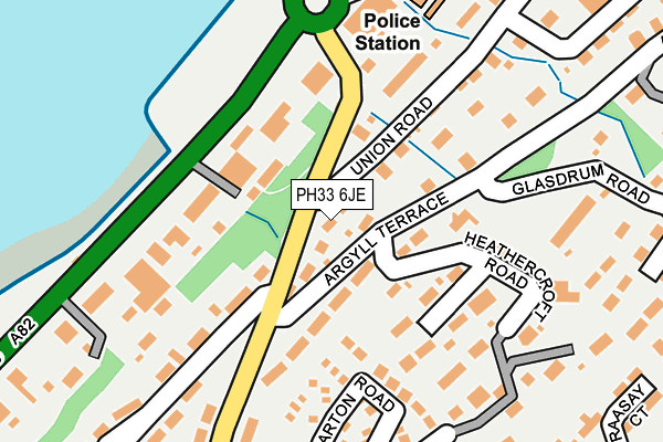 PH33 6JE map - OS OpenMap – Local (Ordnance Survey) PH33 6JE map - OS OpenMap – Local (Ordnance Survey)