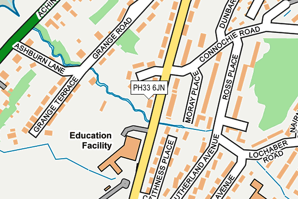 PH33 6JN map - OS OpenMap – Local (Ordnance Survey) PH33 6JN map - OS OpenMap – Local (Ordnance Survey)