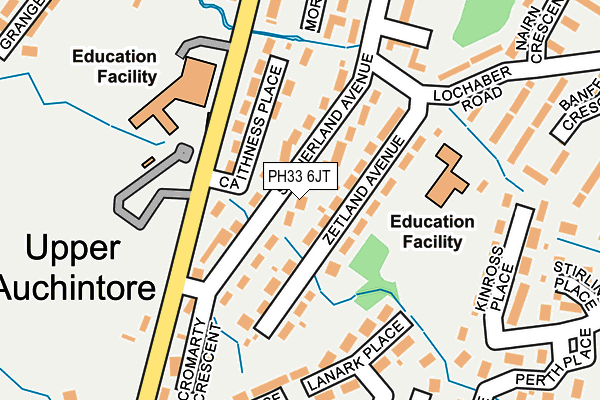 PH33 6JT map - OS OpenMap – Local (Ordnance Survey) PH33 6JT map - OS OpenMap – Local (Ordnance Survey)