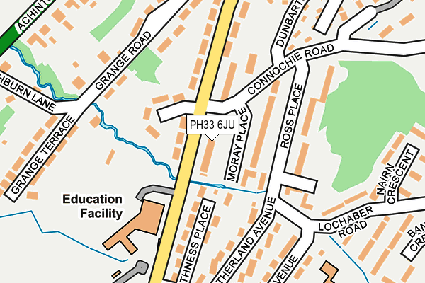 PH33 6JU map - OS OpenMap – Local (Ordnance Survey) PH33 6JU map - OS OpenMap – Local (Ordnance Survey)