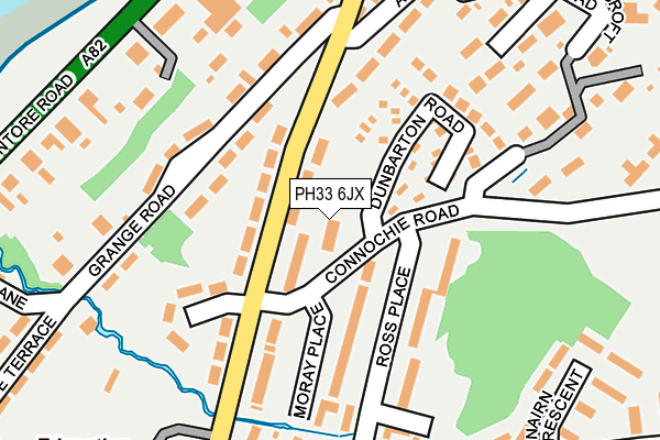 PH33 6JX map - OS OpenMap – Local (Ordnance Survey) PH33 6JX map - OS OpenMap – Local (Ordnance Survey)