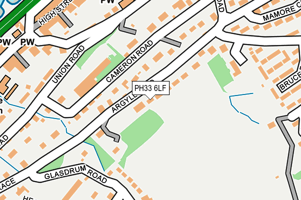 PH33 6LF map - OS OpenMap – Local (Ordnance Survey) PH33 6LF map - OS OpenMap – Local (Ordnance Survey)