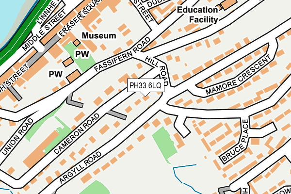 PH33 6LQ map - OS OpenMap – Local (Ordnance Survey) PH33 6LQ map - OS OpenMap – Local (Ordnance Survey)