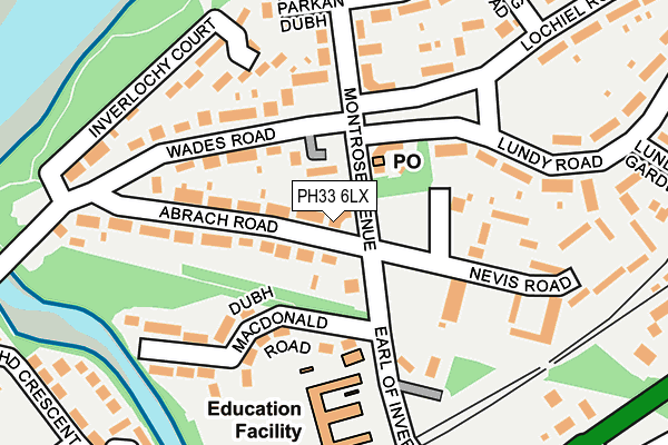 PH33 6LX map - OS OpenMap – Local (Ordnance Survey) PH33 6LX map - OS OpenMap – Local (Ordnance Survey)