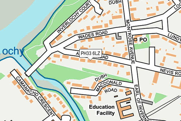 PH33 6LZ map - OS OpenMap – Local (Ordnance Survey) PH33 6LZ map - OS OpenMap – Local (Ordnance Survey)
