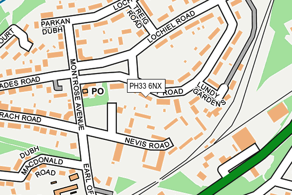 PH33 6NX map - OS OpenMap – Local (Ordnance Survey) PH33 6NX map - OS OpenMap – Local (Ordnance Survey)