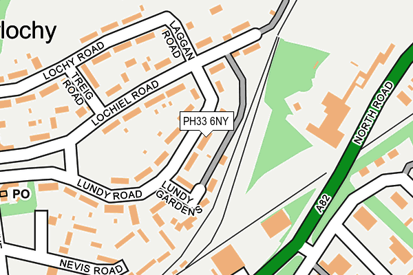 PH33 6NY map - OS OpenMap – Local (Ordnance Survey) PH33 6NY map - OS OpenMap – Local (Ordnance Survey)