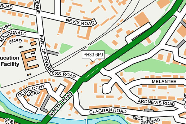 PH33 6PJ map - OS OpenMap – Local (Ordnance Survey) PH33 6PJ map - OS OpenMap – Local (Ordnance Survey)