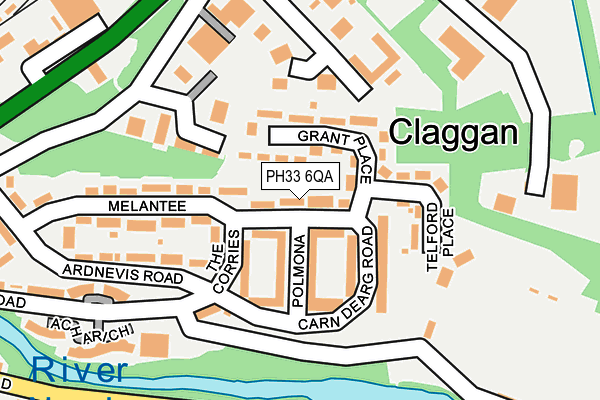 PH33 6QA map - OS OpenMap – Local (Ordnance Survey) PH33 6QA map - OS OpenMap – Local (Ordnance Survey)