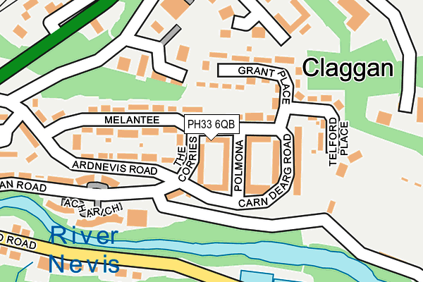 PH33 6QB map - OS OpenMap – Local (Ordnance Survey) PH33 6QB map - OS OpenMap – Local (Ordnance Survey)