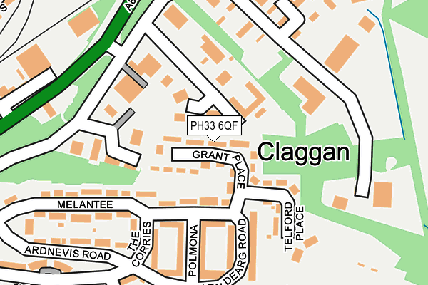 PH33 6QF map - OS OpenMap – Local (Ordnance Survey) PH33 6QF map - OS OpenMap – Local (Ordnance Survey)