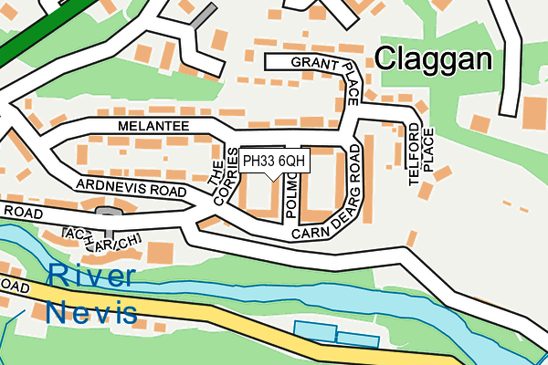 PH33 6QH map - OS OpenMap – Local (Ordnance Survey) PH33 6QH map - OS OpenMap – Local (Ordnance Survey)