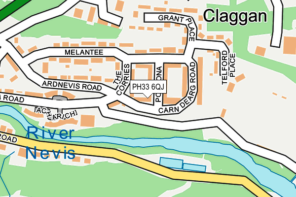 PH33 6QJ map - OS OpenMap – Local (Ordnance Survey) PH33 6QJ map - OS OpenMap – Local (Ordnance Survey)