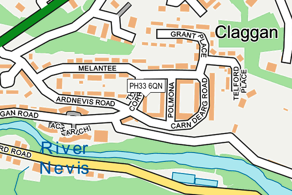PH33 6QN map - OS OpenMap – Local (Ordnance Survey) PH33 6QN map - OS OpenMap – Local (Ordnance Survey)