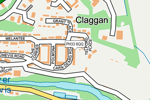 PH33 6QQ map - OS OpenMap – Local (Ordnance Survey) PH33 6QQ map - OS OpenMap – Local (Ordnance Survey)