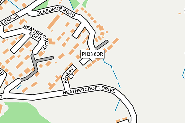 PH33 6QR map - OS OpenMap – Local (Ordnance Survey) PH33 6QR map - OS OpenMap – Local (Ordnance Survey)