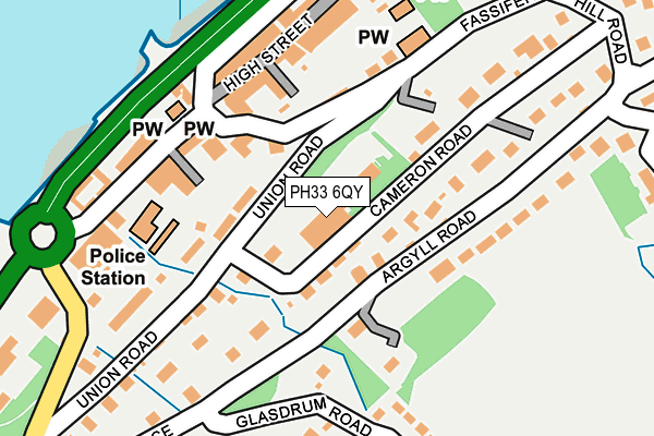 PH33 6QY map - OS OpenMap – Local (Ordnance Survey) PH33 6QY map - OS OpenMap – Local (Ordnance Survey)