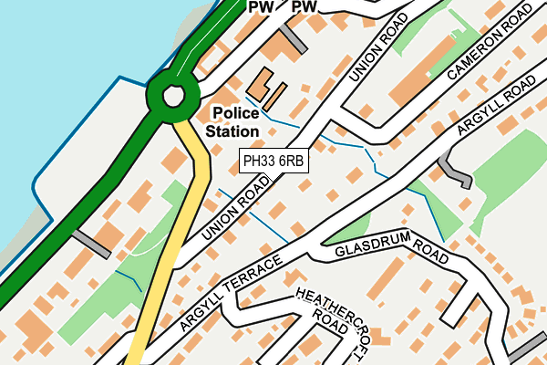 PH33 6RB map - OS OpenMap – Local (Ordnance Survey) PH33 6RB map - OS OpenMap – Local (Ordnance Survey)