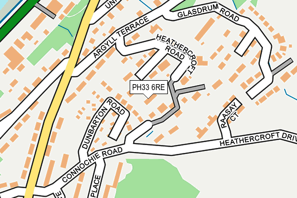 PH33 6RE map - OS OpenMap – Local (Ordnance Survey) PH33 6RE map - OS OpenMap – Local (Ordnance Survey)