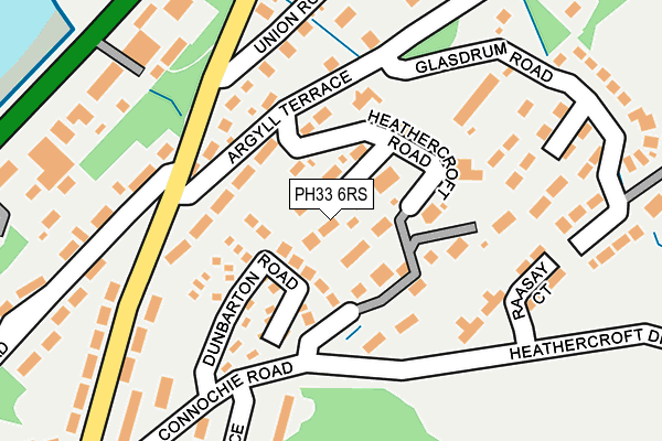 PH33 6RS map - OS OpenMap – Local (Ordnance Survey) PH33 6RS map - OS OpenMap – Local (Ordnance Survey)