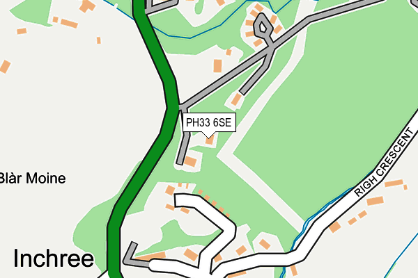 PH33 6SE map - OS OpenMap – Local (Ordnance Survey) PH33 6SE map - OS OpenMap – Local (Ordnance Survey)