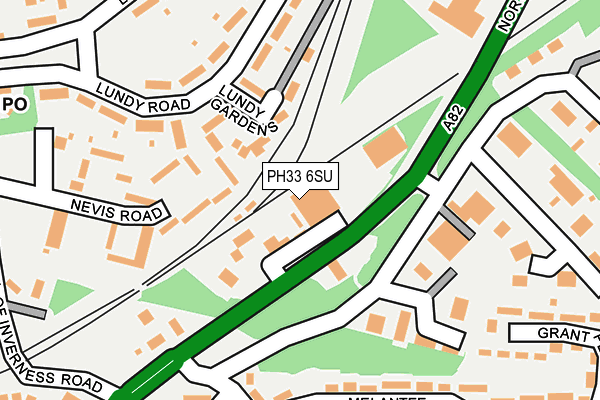 PH33 6SU map - OS OpenMap – Local (Ordnance Survey) PH33 6SU map - OS OpenMap – Local (Ordnance Survey)