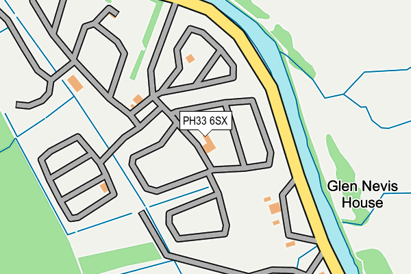 PH33 6SX map - OS OpenMap – Local (Ordnance Survey) PH33 6SX map - OS OpenMap – Local (Ordnance Survey)
