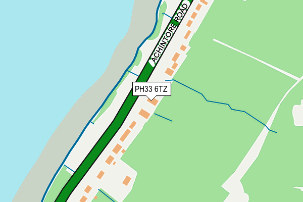PH33 6TZ map - OS OpenMap – Local (Ordnance Survey) PH33 6TZ map - OS OpenMap – Local (Ordnance Survey)