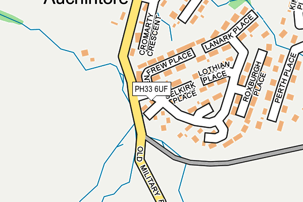 PH33 6UF map - OS OpenMap – Local (Ordnance Survey) PH33 6UF map - OS OpenMap – Local (Ordnance Survey)