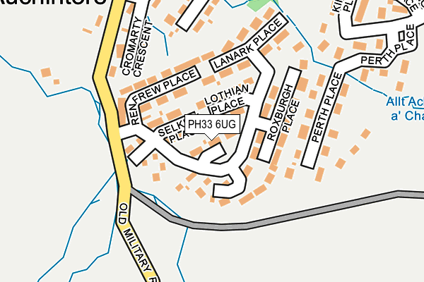 PH33 6UG map - OS OpenMap – Local (Ordnance Survey) PH33 6UG map - OS OpenMap – Local (Ordnance Survey)