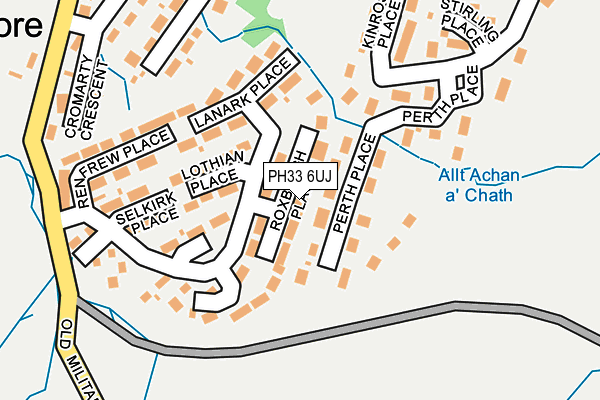 PH33 6UJ map - OS OpenMap – Local (Ordnance Survey) PH33 6UJ map - OS OpenMap – Local (Ordnance Survey)