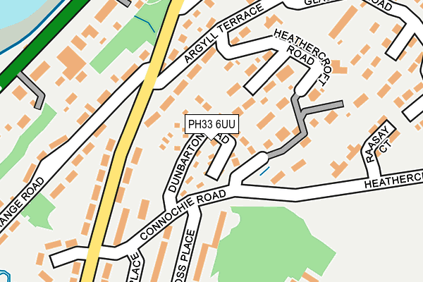 PH33 6UU map - OS OpenMap – Local (Ordnance Survey) PH33 6UU map - OS OpenMap – Local (Ordnance Survey)