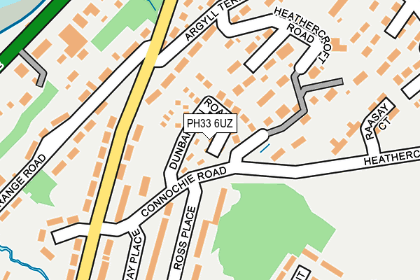 PH33 6UZ map - OS OpenMap – Local (Ordnance Survey) PH33 6UZ map - OS OpenMap – Local (Ordnance Survey)