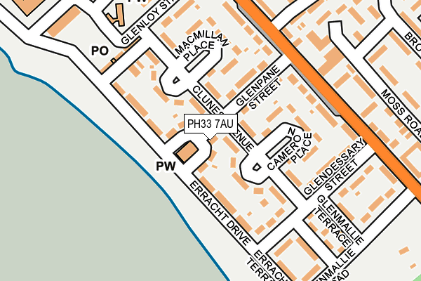 PH33 7AU map - OS OpenMap – Local (Ordnance Survey) PH33 7AU map - OS OpenMap – Local (Ordnance Survey)