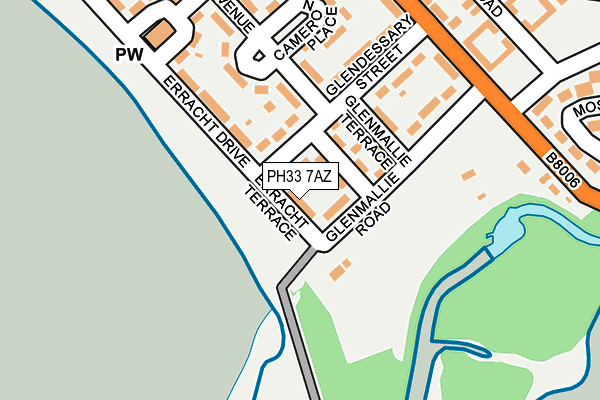 PH33 7AZ map - OS OpenMap – Local (Ordnance Survey) PH33 7AZ map - OS OpenMap – Local (Ordnance Survey)