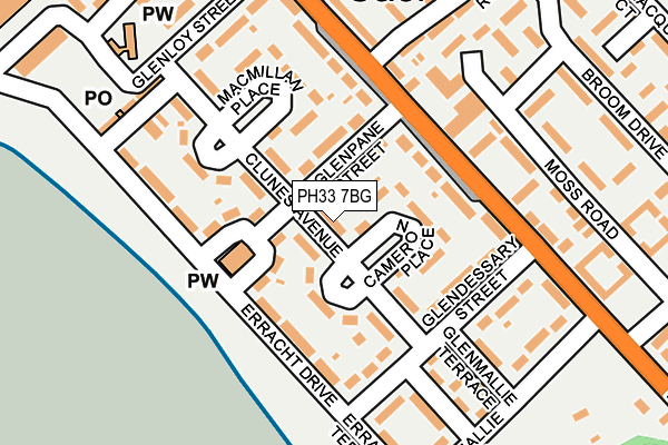 PH33 7BG map - OS OpenMap – Local (Ordnance Survey) PH33 7BG map - OS OpenMap – Local (Ordnance Survey)