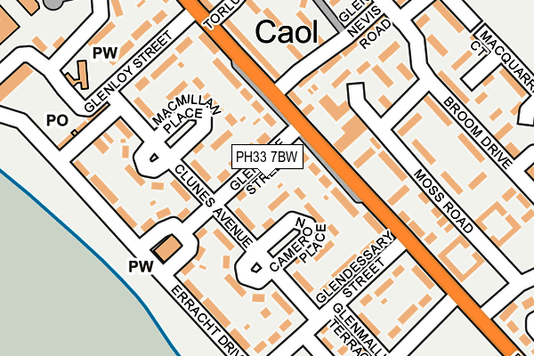 PH33 7BW map - OS OpenMap – Local (Ordnance Survey) PH33 7BW map - OS OpenMap – Local (Ordnance Survey)