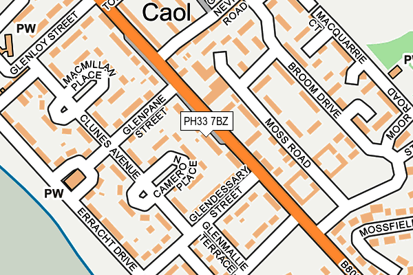 PH33 7BZ map - OS OpenMap – Local (Ordnance Survey) PH33 7BZ map - OS OpenMap – Local (Ordnance Survey)