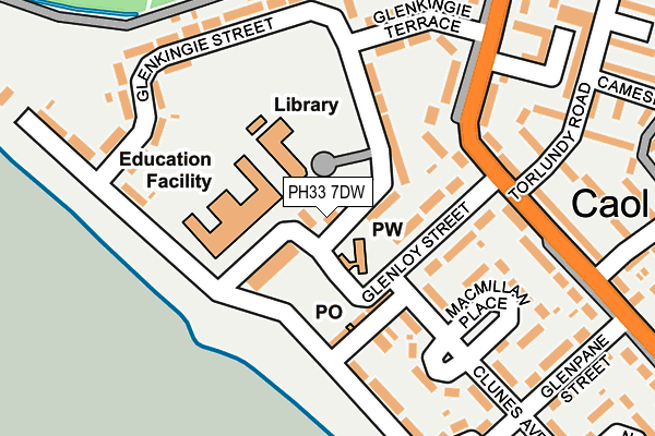 PH33 7DW map - OS OpenMap – Local (Ordnance Survey) PH33 7DW map - OS OpenMap – Local (Ordnance Survey)