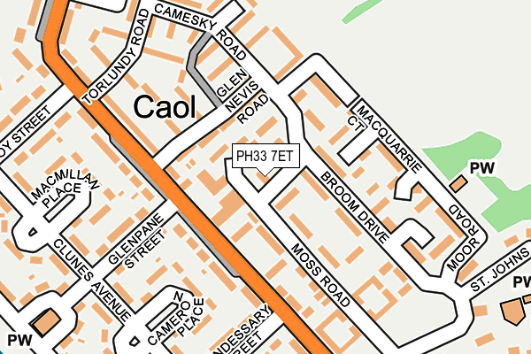 PH33 7ET map - OS OpenMap – Local (Ordnance Survey) PH33 7ET map - OS OpenMap – Local (Ordnance Survey)