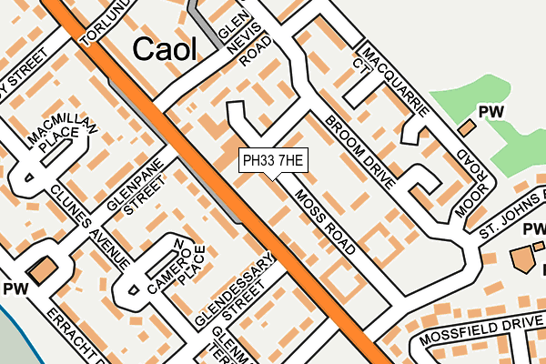 PH33 7HE map - OS OpenMap – Local (Ordnance Survey) PH33 7HE map - OS OpenMap – Local (Ordnance Survey)