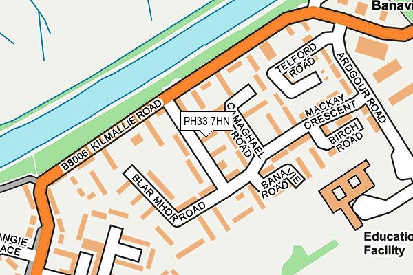 PH33 7HN map - OS OpenMap – Local (Ordnance Survey) PH33 7HN map - OS OpenMap – Local (Ordnance Survey)